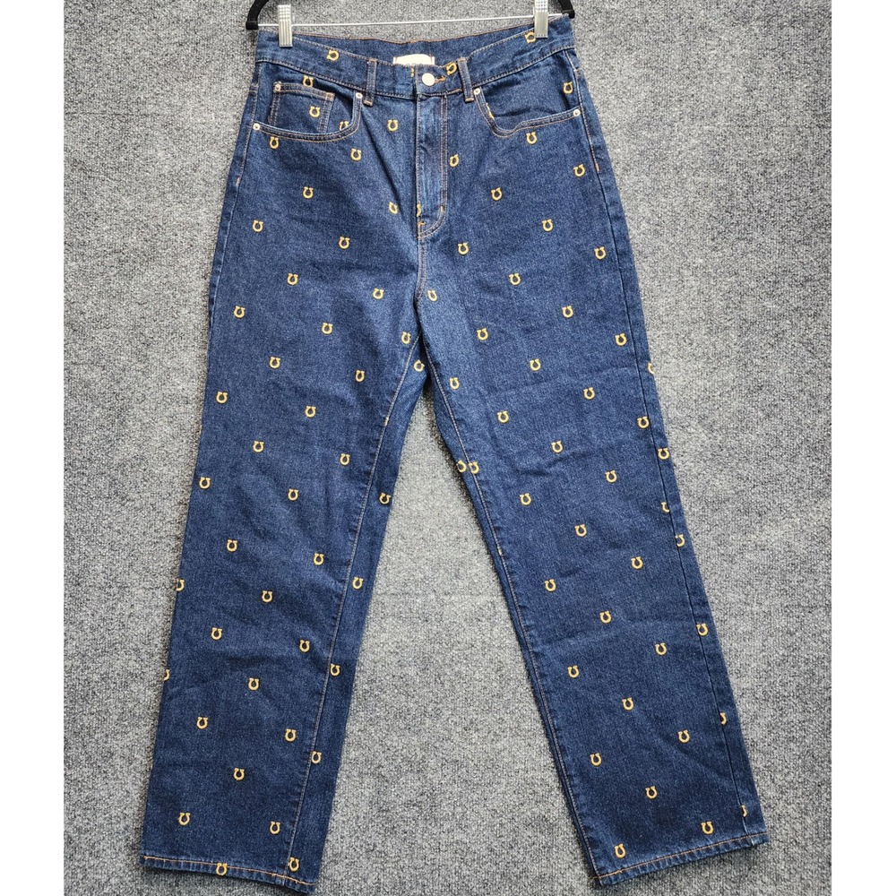 BDG Cowboy Jean Men's Horseshoe Embroidered Western Straight Leg Denim Jeans‎ 31